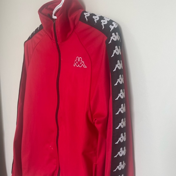Red Kappa Zip Up Hoodie - Picture 2 of 3
